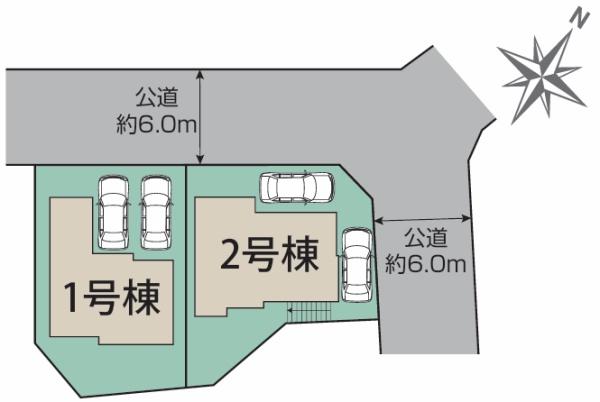 東郷町白鳥3丁目全2棟2号棟　新築戸建て