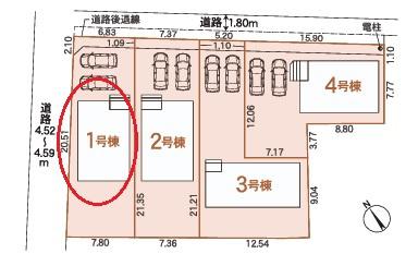 安城市根崎町全4棟1号棟　新築戸建て