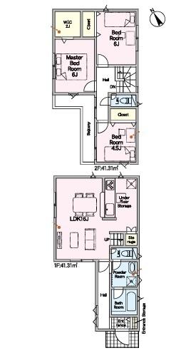 岡崎市大西全3棟3号棟　新築戸建て