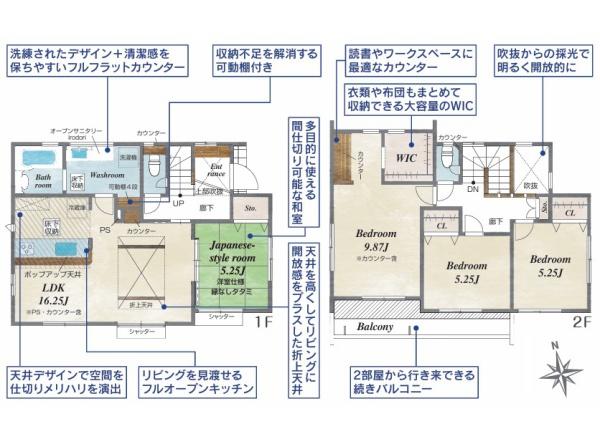豊田市明和町5丁目全2棟1号棟　新築戸建て