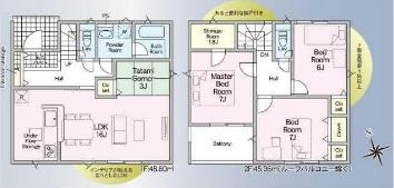 西尾市奥田町全3棟2号棟　新築戸建て