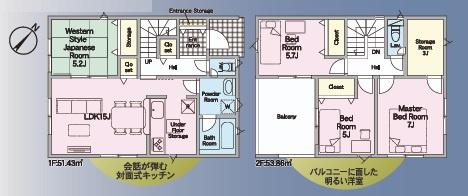 みよし市三好町全2棟2号棟　新築戸建て