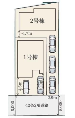 豊田市平山町3丁目第1期全2棟2号棟　新築戸建て