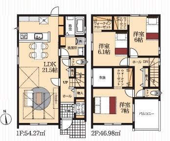蒲郡市豊岡町　新築戸建て全2棟　1号棟