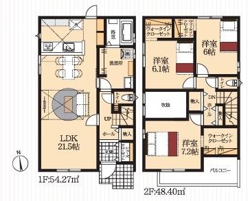 蒲郡市豊岡町　新築戸建て全2棟2号棟