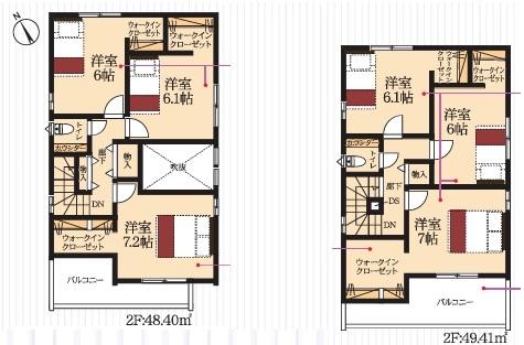 西尾市熊味町　新築戸建て全2棟1号棟