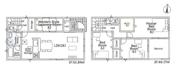 知立市昭和全2棟2号棟　新築戸建て