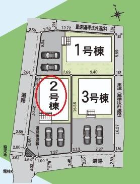 豊明市沓掛町全3棟2号棟　新築戸建て