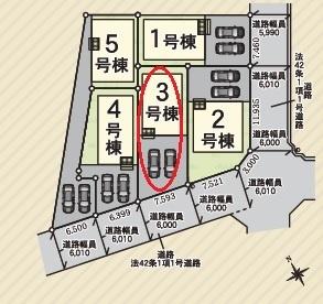 岡崎市本宿全5棟3号棟　新築戸建て