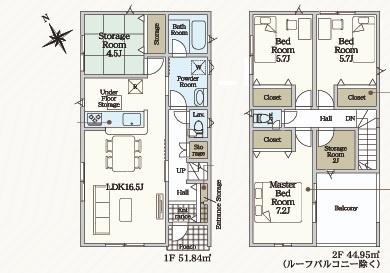 岡崎市本宿全5棟4号棟　新築戸建て