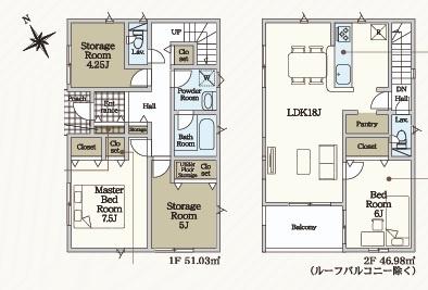 岡崎市本宿全5棟5号棟　新築戸建て