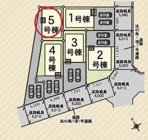 岡崎市本宿全5棟5号棟　新築戸建て
