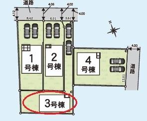 西尾市寺津町全4棟3号棟　新築戸建て