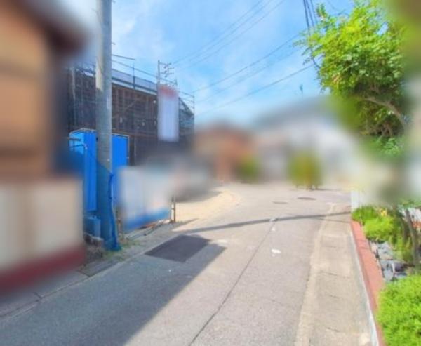 西尾市一色町下乾地第2 新築戸建て(前面道路含む現地写真)