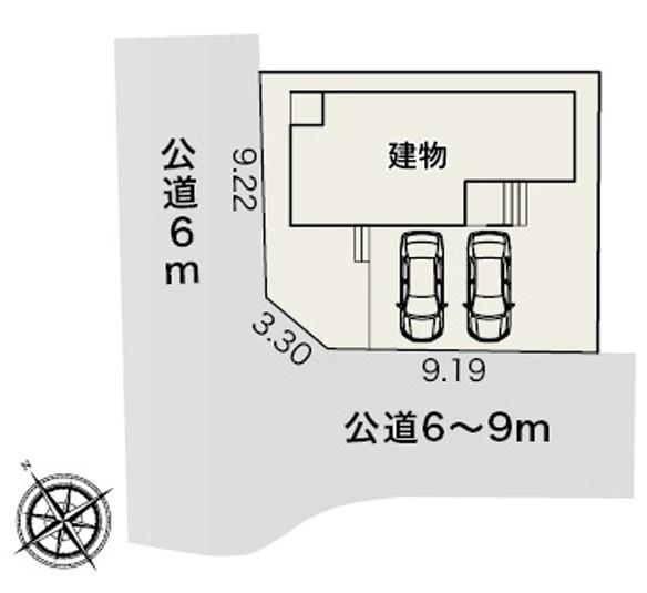 豊田市広田町 新築戸建て(区画図)