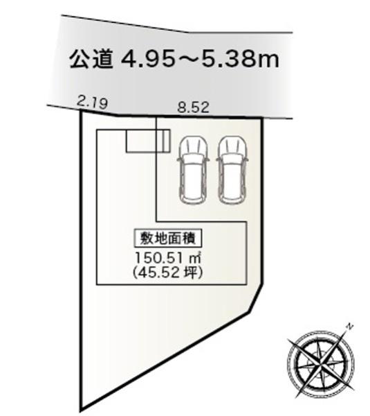 碧南第64掘方町 新築戸建て(区画図)