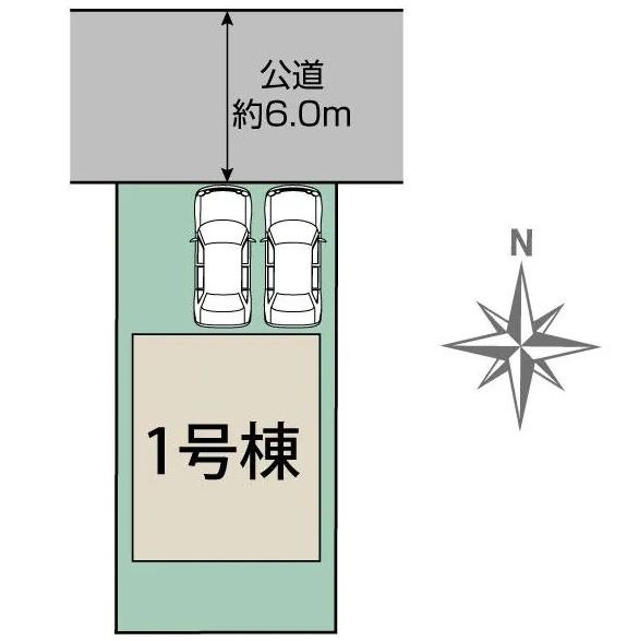 豊田市三軒町2丁目 新築戸建て(区画図)