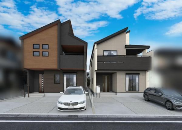 豊田市志賀町高洞全2棟1号棟 新築戸建て(完成予想図)