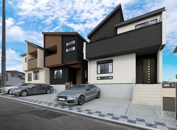 東海市富貴ノ台4丁目全3棟1号棟 新築戸建て(完成予想図)