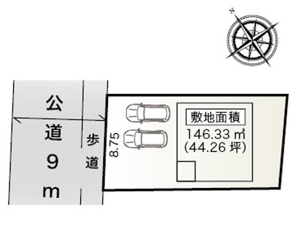 碧南市岬町 新築戸建て(区画図)
