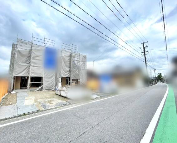 岡崎市美合町北屋敷全3棟3号棟 新築戸建て(前面道路含む現地写真)