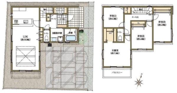 知立市牛田町3期全1棟1号棟　新築戸建て