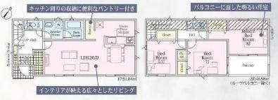 碧南市鴻島町全2棟1号棟 新築戸建て(間取り)