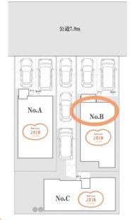 豊田市市木町1丁目の中古一戸建て(区画図)