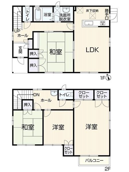 豊田市市木町10丁目の中古一戸建て(間取り)