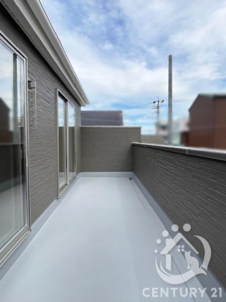 蒲郡市形原町北湿見全2棟1号棟 新築戸建て(バルコニー)