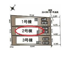 知立市新林町全3棟2号棟　新築戸建て