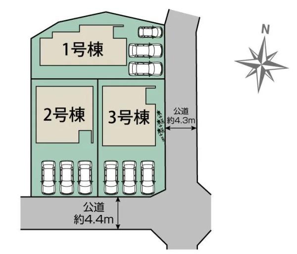豊田市四郷町下古屋全3棟2号棟　新築戸建て