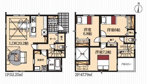 岡崎市真伝町　新築戸建て全2棟　2号棟