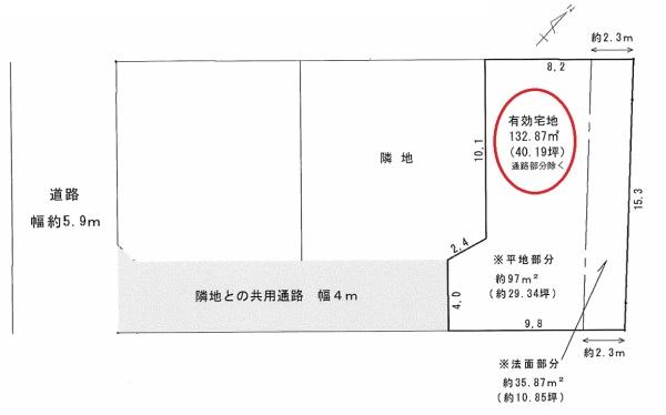 岡崎市竜美旭町　売り土地