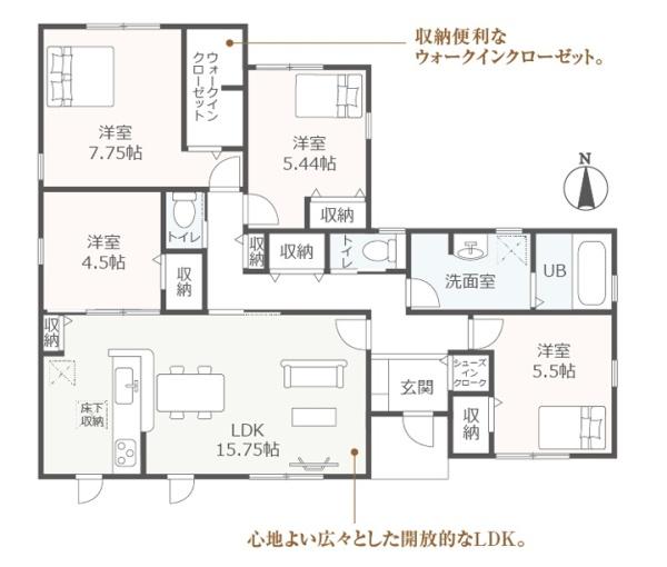 豊川第76郷津町御馬東全3棟1号棟　新築戸建て