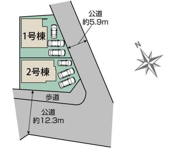 豊田市高上2丁目2期全2棟1号棟　新築戸建て