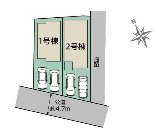 安城市安城町名広全2棟1号棟　新築戸建て