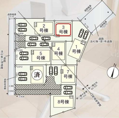 碧南市神有町全8棟3号棟　新築戸建て