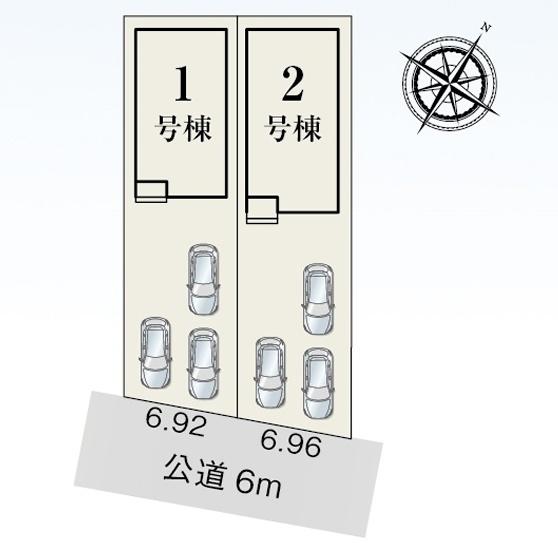 岡崎市上地全2棟1号棟　新築戸建て