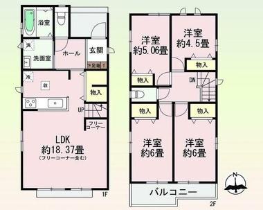 豊明市新田町　全2棟B号棟　新築戸建て