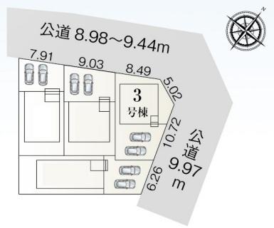 碧南第66照光町全4棟3号棟　新築戸建て