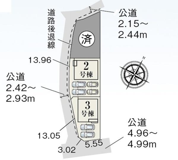 蒲郡市竹谷町井瀬木全3棟2号棟　新築戸建て