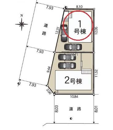 豊田市高上　全2棟1号棟　新築戸建て
