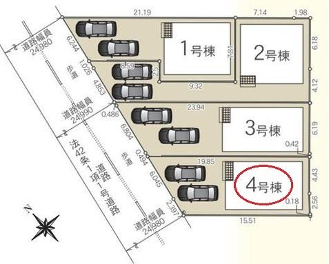 豊田市朝日町　全4棟4号棟　新築戸建て