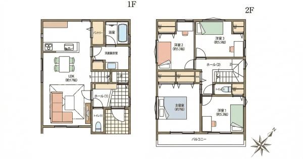 安城市里町　全2棟2号棟　新築戸建て