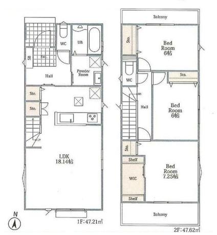 西尾市戸ケ崎　全2棟A号棟　新築戸建て