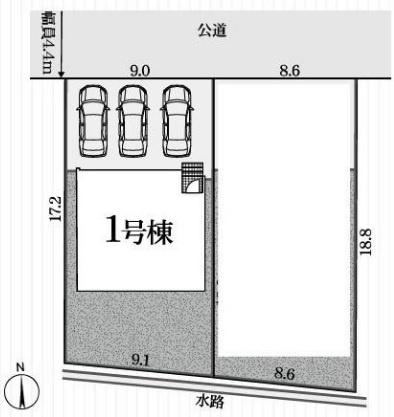 豊田市若林東町　新築戸建て全2棟1号棟