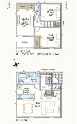 安城市池浦町　全4棟3号棟　新築戸建て