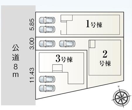 碧南市善明町1丁目全3棟1号棟　新築戸建て