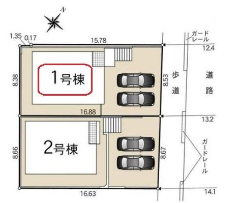 安城市二本木新町　全2棟1号棟　新築戸建て